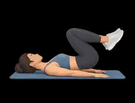 Reverse crunches exercise demonstration